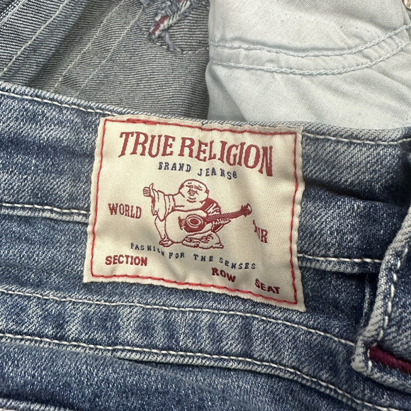 True Religion Billie Mid Rise Straight Denim Blue Jean Sz 29 Medium Wash Stretch - Picture 14 of 14